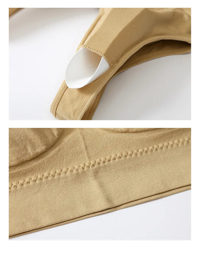 S-7XL Plus Size Thin Non-underwire Bra Zero Bondage Women's UnderwearSports Yoga Wireless Vest Seamless adjustable Brassiere