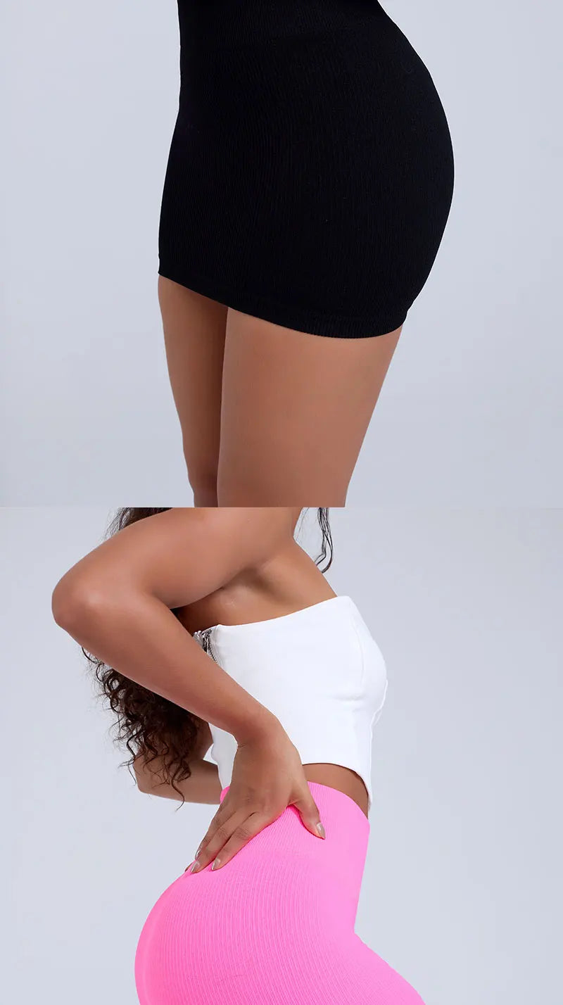 1Pcs Spring Summer New High Waist Elastic Business Women's Mini Skirt Black Slimming Knitted Half Body Skirt Professional Work