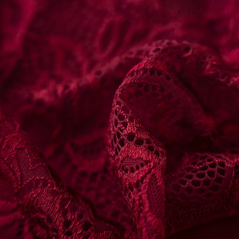 Luxury Floral Embroidery Lace Panties Women Briefs Sexy Hollow 3PCS Lingerie Female Underwear Ladies Breathable Underpants