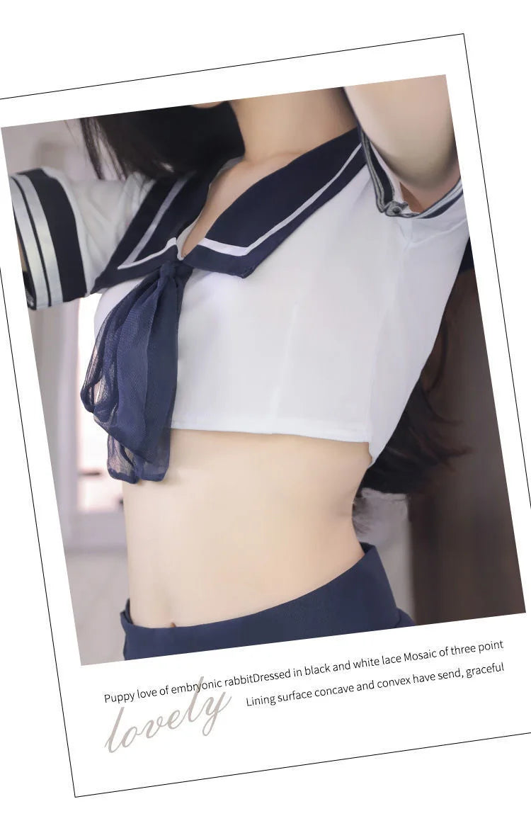 Hot Babydoll Schoolgirl Uniform Cosplay Costume Babydoll Lingerie Sex Role Play Exotic Lingerie Women Maid Outfit Dancewear