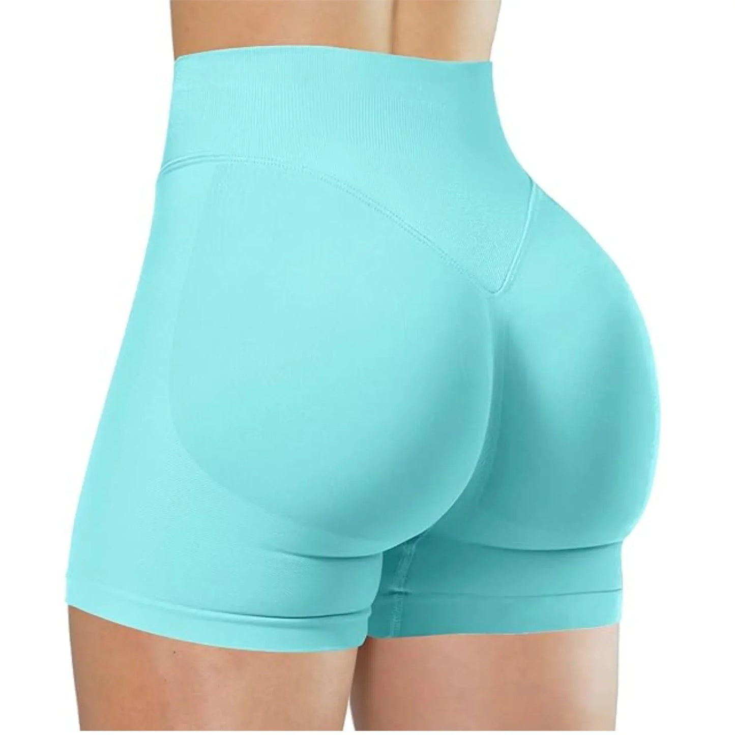 High Waisted Yoga Shorts for Women Fashionable and Sexy Running Fitness Pants Solid Color Yoga Leggings Elastic Tights