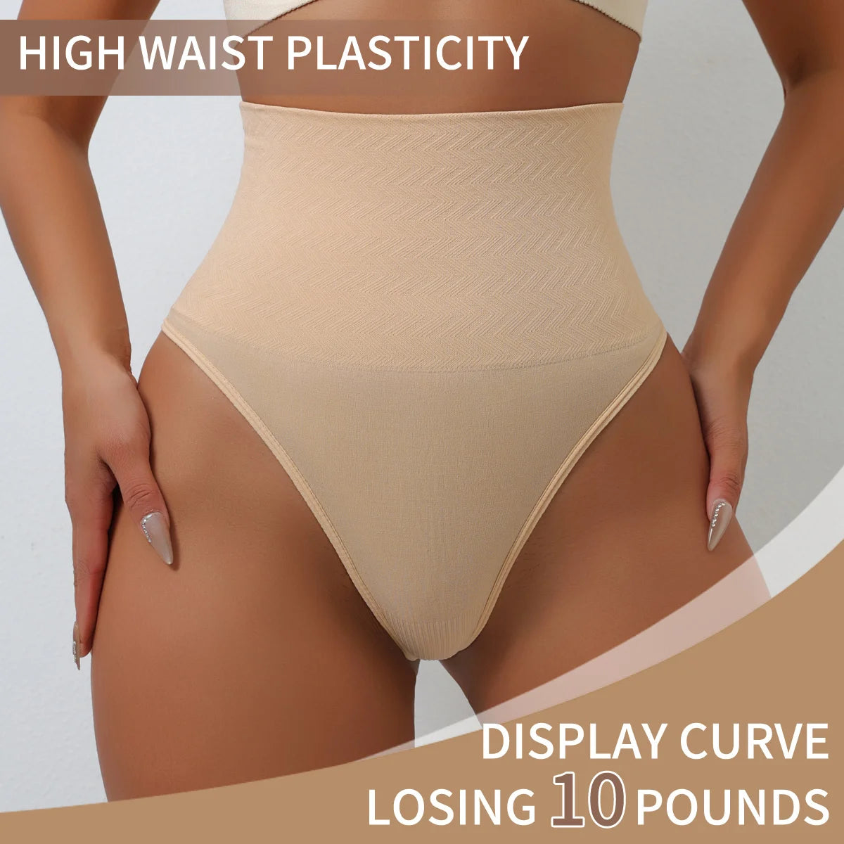 High Waist Thongs Seamless Women Panties G-String Lingerie Tummy Control Shaping Girdle Shaper Underwear