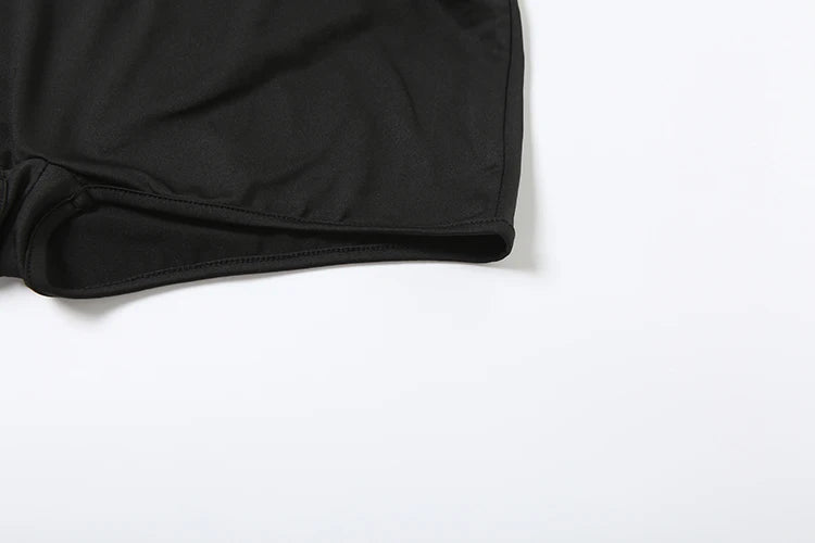 Weird Puss Sexy Women Romper Sleeveless Hollow Patchwork Summer o-Neck Hipster Solid Skinny Stretch Clubwear Ruched Playsuit