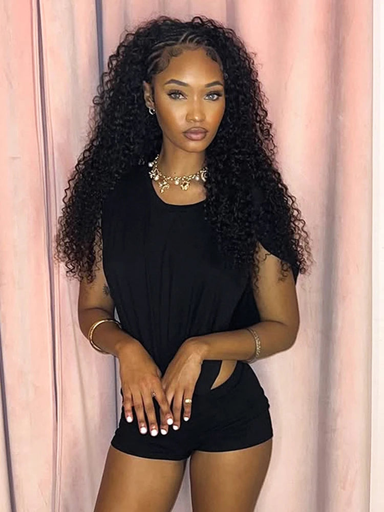 Weird Puss Sexy Women Romper Sleeveless Hollow Patchwork Summer o-Neck Hipster Solid Skinny Stretch Clubwear Ruched Playsuit