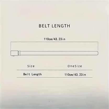 Women’s Elegant Gold Letter Belt - A luxurious brown-black belt with a gold buckle. Suitable for casual to formal outfits, an al