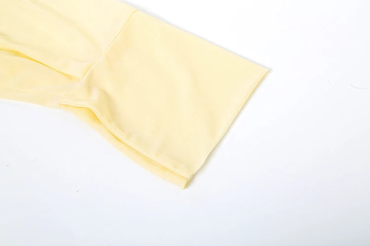 Weird Puss Ruched See Through Dress Women Patchwork Single-Breasted Full Sleeve Bandage Tassel Trend Streetwear Mini Bodycon