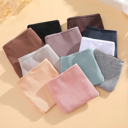 Women's Cotton Panties Sexy Underpants Low Waist Female 4PCS Briefs Finetoo Letters Thong Solid Color Intimate Lingerie M-XL