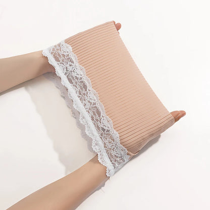 TrowBridge Women's Panties Seamless Silk Satin Underwear Lace Hollow Out Woman Boxers Breathable Lingerie Cozy Sports Boyshorts