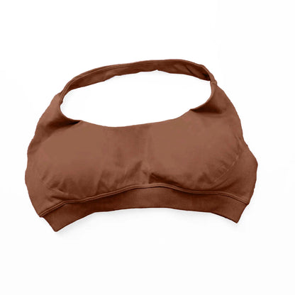 NCLAGEN Impact Sports Bra Women Seamless Halter Top High Support Push-up Open Back Gym wear Fitness Yoga Workout underwear