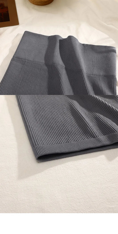 1Pcs Spring Summer New High Waist Elastic Business Women's Mini Skirt Black Slimming Knitted Half Body Skirt Professional Work