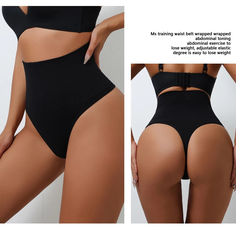 High Waist Thongs Seamless Women Panties G-String Lingerie Tummy Control Shaping Girdle Shaper Underwear