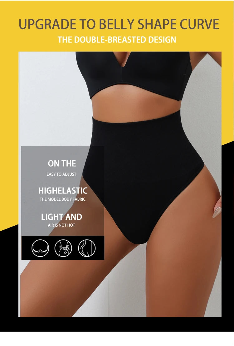 High Waist Thongs Seamless Women Panties G-String Lingerie Tummy Control Shaping Girdle Shaper Underwear