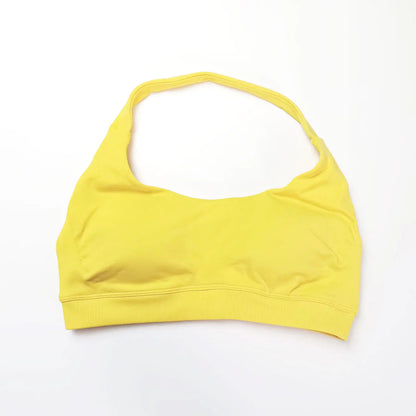 NCLAGEN Impact Sports Bra Women Seamless Halter Top High Support Push-up Open Back Gym wear Fitness Yoga Workout underwear