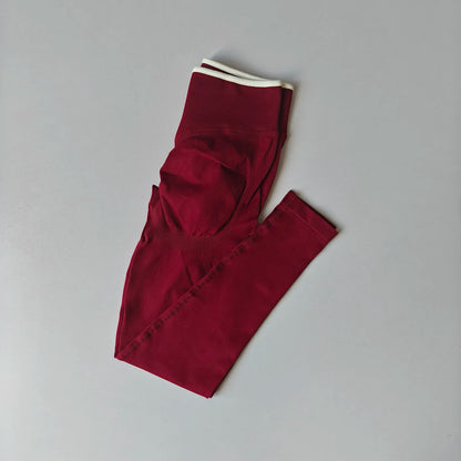 Women's Middle Waist Seamless Yoga Leggings Push-Up Sport Fitness Running Pants Hip Lift High Elastic Gym Leggings Sport Legging