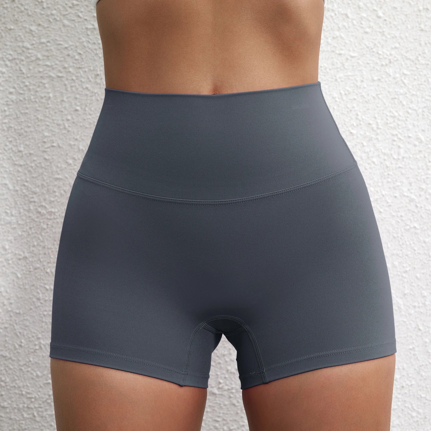 Sexy Solid Color High Waist Athletic Yoga Short Leg Cycling Women Fitness Sport Short Comprehensive Training Jogging Squat Proof