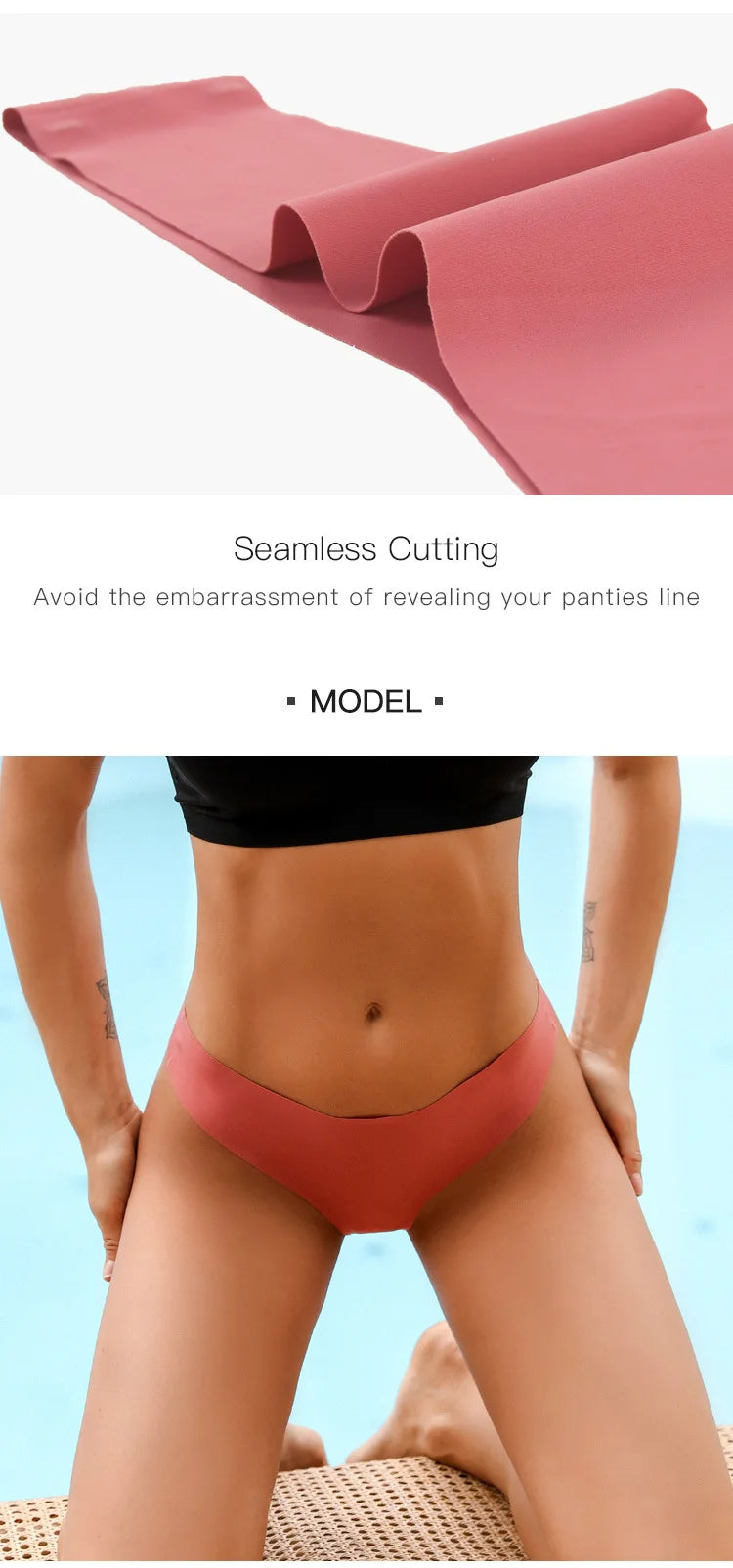 Seamless Thong Women Panties Sexy G String Ice Silk Underwear T Back Sports Yoga Girls Briefs Traceless Plus Size S-XL