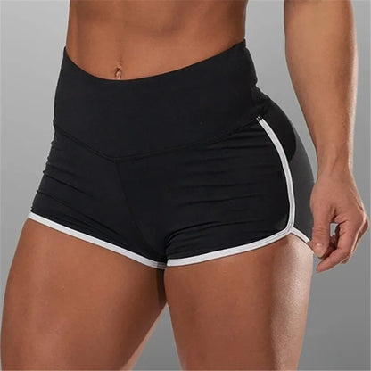 Women Summer Shorts for Sports Fitness Gym Skinny Slim Shorts Causal Yoga Shorts Low Waist Stretchy Short Pants Gym Clothing