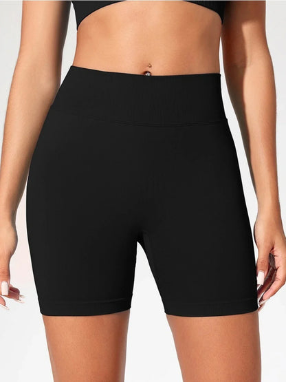 High Waisted Yoga Shorts for Women Fashionable and Sexy Running Fitness Pants Solid Color Yoga Leggings Elastic Tights