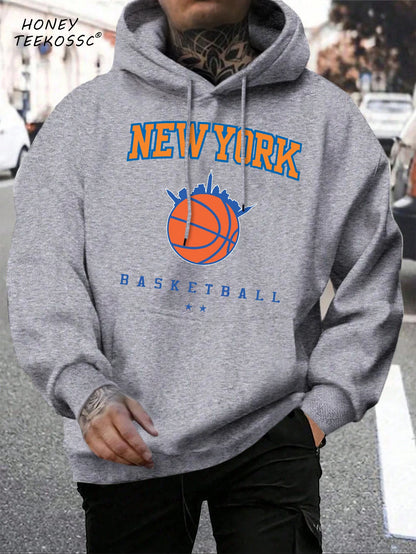 Brooklyn Est 1998 New York Printing Men Hoodies Harajuku Crewneck Hoodie Fashion Oversize Hoody Autumn Comfortable Tracksuit