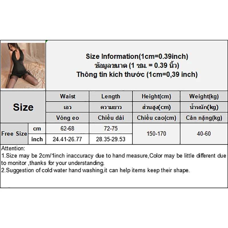 Erotic Dress Sexy Women Uniform V Neck Slim Backless Seductive One-piece Dress Nightclub Party Mini Dresses