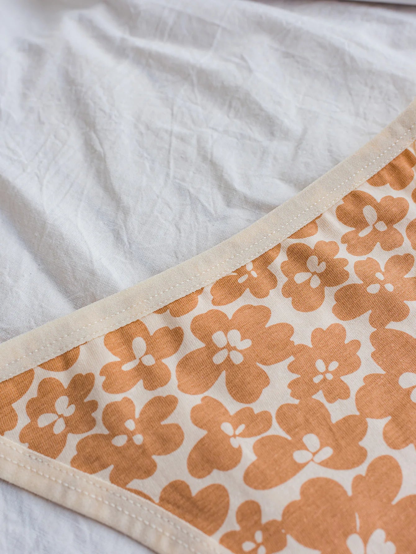 Mixed Color Floral Patchwork Thin Strap Comfortable Women's Thong Cotton Underwear Girls' Briefs 5-Pack