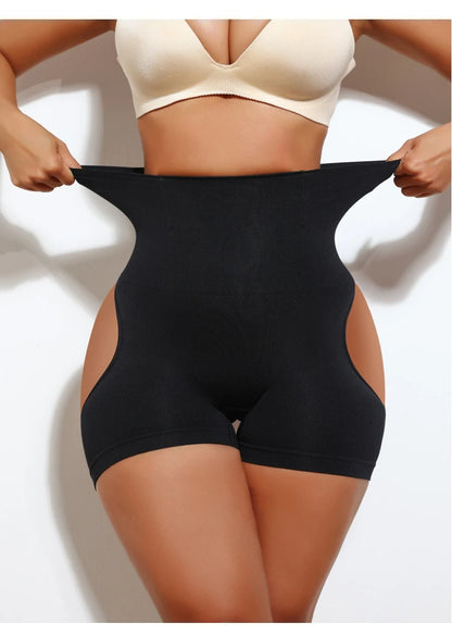 Women High Waist Shaping Control Panty Butt Lifter Shapewear Sexy Show Buttocks Slim Shorts Sexy Underwear Slimming Body Shaper