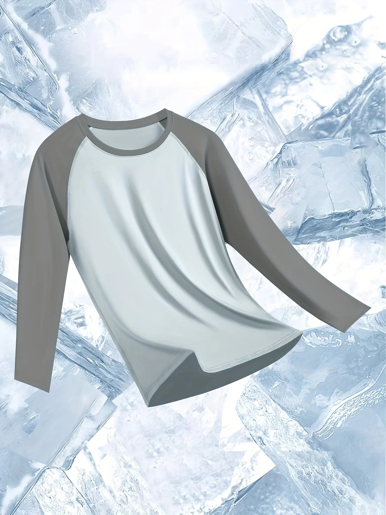 Men's quick drying workout tight fitting top, high elasticity cycling compression training suit