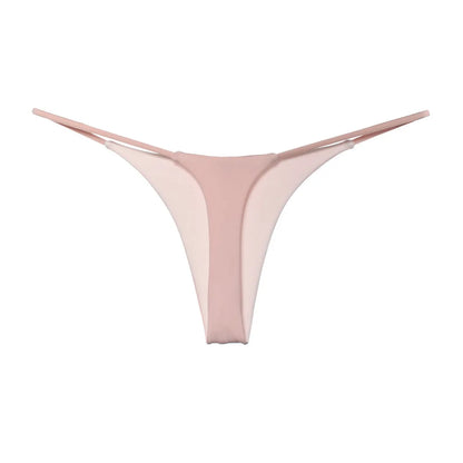 Sexy thong low waist lingerie for women underwear thin belt double layer bikini cotton  panties lenceria femenina tangas mujer
