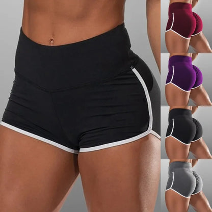 Women Summer Shorts for Sports Fitness Gym Skinny Slim Shorts Causal Yoga Shorts Low Waist Stretchy Short Pants Gym Clothing