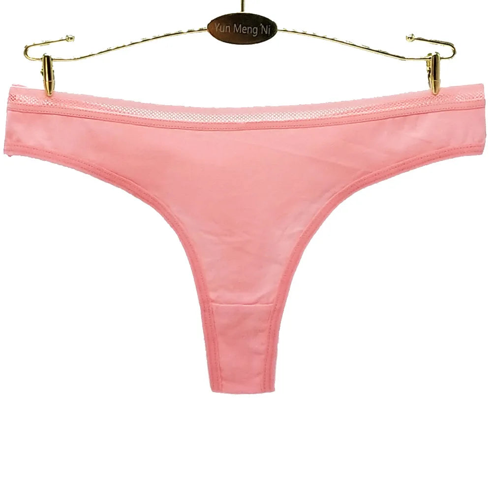 Women Panties Cotton Sexy Strings Tangas Mujer Female Underwear Big Size M XXL Thongs Breathable Lingerie G-string 5 pcs/lot