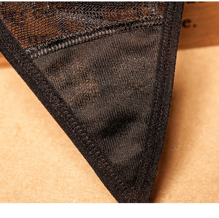 Sexy Ultra Thin Lace Fashion Thong Ladies Sexy Transparent T-Line Panties Low Rise Sexy Underwear Women