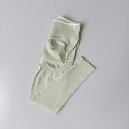 Women's Middle Waist Seamless Yoga Leggings Push-Up Sport Fitness Running Pants Hip Lift High Elastic Gym Leggings Sport Legging