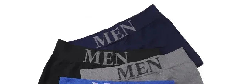 5 Pcs Men’s Boxer Briefs High Elastic Breathable Underwear Soft Cotton Stretch Shorts Comfortable Plain Color Panties