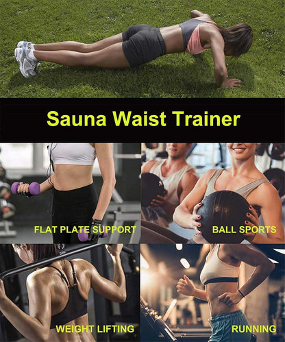 Waist Trainer Slimming Body Shaper Fitness Belt Weight Loss Fat Burning Sport Girdle Sweat Trimmer Workout Cincher Shapewear