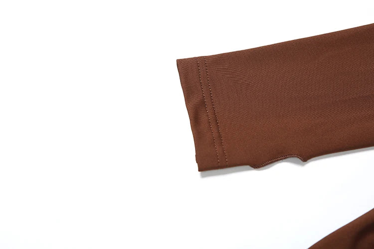 Sisterlinda Shirring Sheath Maxi Dresses High Street Classic Full Sleeve Straight Shoulder Backless Vestidos Mujer Evening Wear