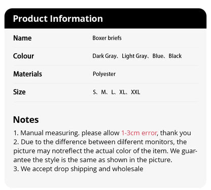 4pcs men's underwear, comfortable, soft and fashionable daily line print intimate boxer briefs, sporty and breathable boxers