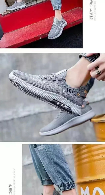 Breathable Air Mesh Sneakers Comfortable Casual Sport Shoes Fashion Men's Vulcanize Shoes Lightweight Deodorant Outdoors