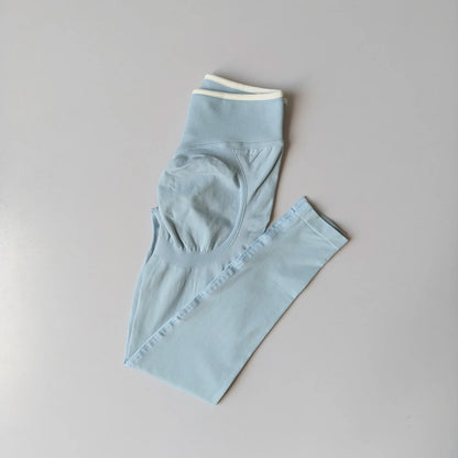 Women's Middle Waist Seamless Yoga Leggings Push-Up Sport Fitness Running Pants Hip Lift High Elastic Gym Leggings Sport Legging