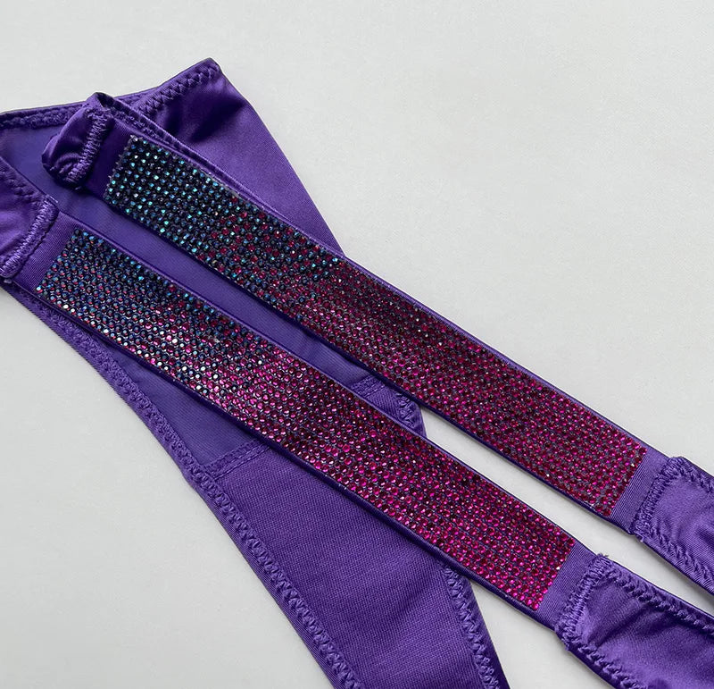 Letter Sexy Panties Women Thongs Rhinestones Diamonds G-string Sports Thong Low Waist Shorts Briefs T-back Fitness S-XL