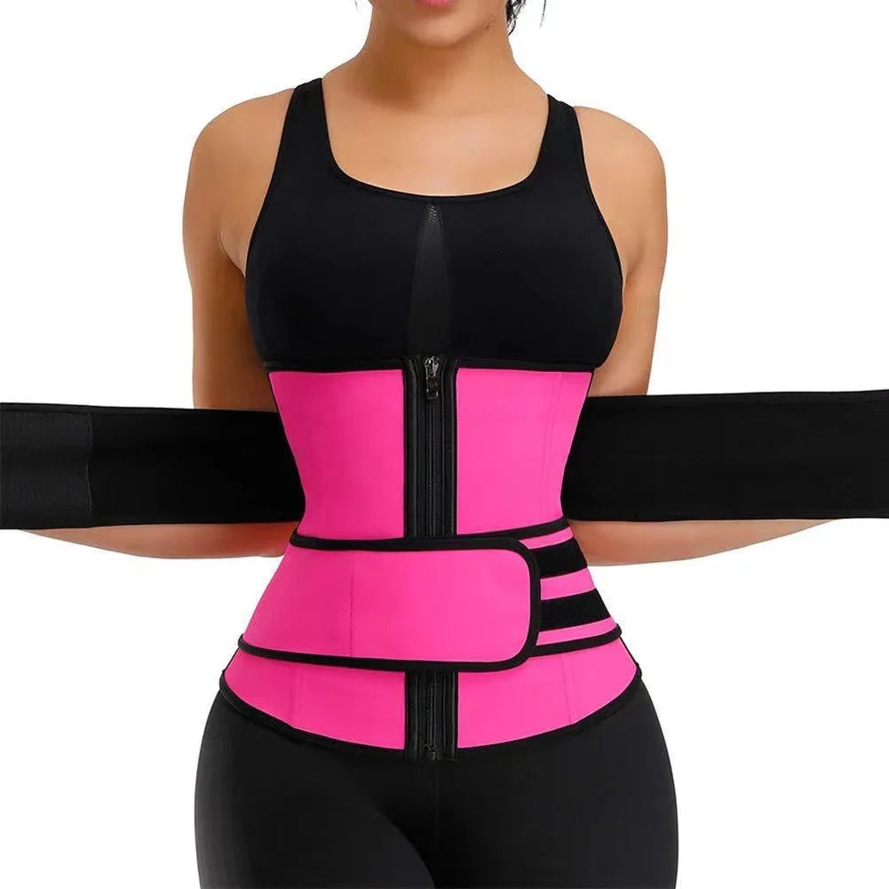 Waist Trainer Slimming Body Shaper Fitness Belt Weight Loss Fat Burning Sport Girdle Sweat Trimmer Workout Cincher Shapewear