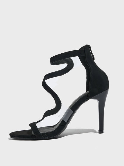 High-heeled Sandals, Women's Slim Heel Strap, Outdoor Fashion, Roman Style Plus Size Sandals Platform Women Shoes