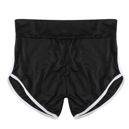Women Summer Shorts for Sports Fitness Gym Skinny Slim Shorts Causal Yoga Shorts Low Waist Stretchy Short Pants Gym Clothing