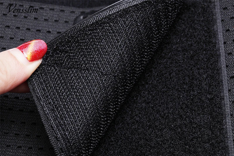 Vensslim Women Sauna Sweat Abdomen Trimmer Belt Waist Trainer Slimming Body Shaper Corset Workout Belly Slim Fat Burner Girdles