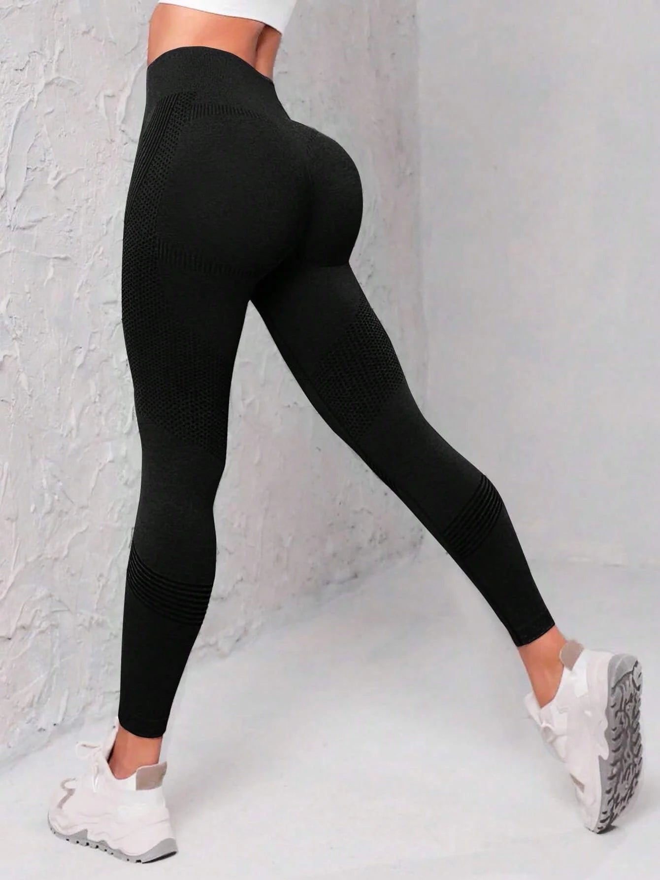 Seamless Wide Waistband Sports Leggings